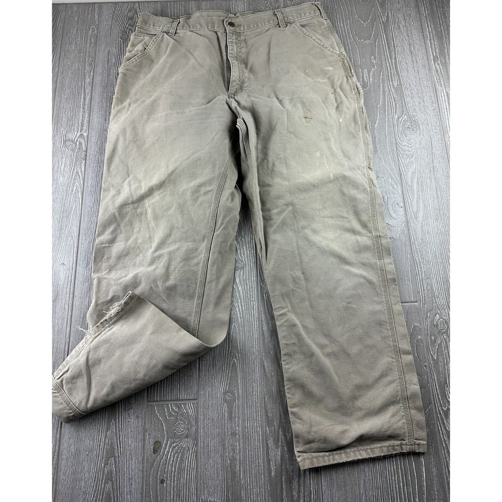 Carhartt B11 DES Carpenter Pants 40x32 Desert Tan Baggy Wide Leg VTG Y2K Mens